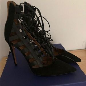 Aquazzura amazon suede pumps size 39.5